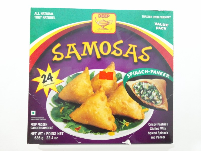 DEEP FROZEN SPINACH PANEER SAMOSA 24PC - Subhlaxmi Grocers